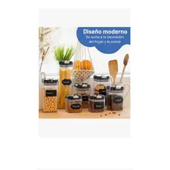 GENERICO - Contenedores Organizador Alimentos Set 7pcs Cierre Hermético