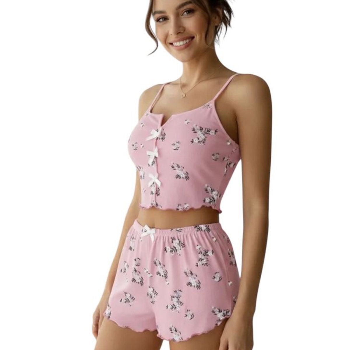 UNO - Pijama De Mujer 2 Piezas Comodo Liviano Corazones