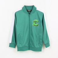 Polerón con Cierre Niño Back Print Verde