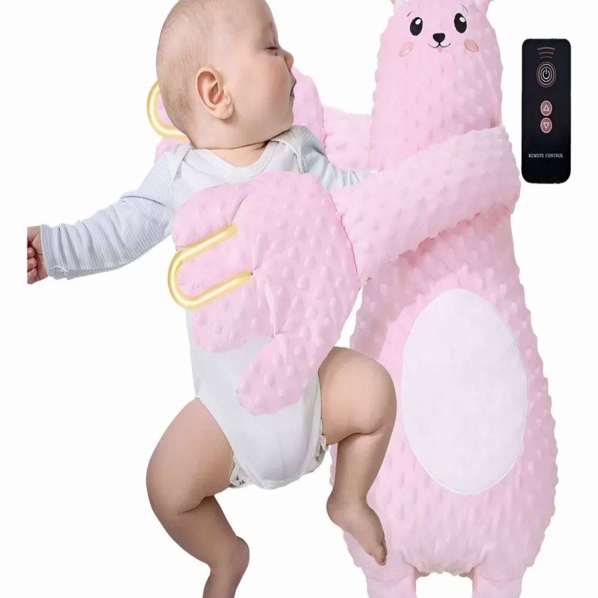GENERICO - Peluche de Apego para bebés  Abrazo Mágico Control ROSA