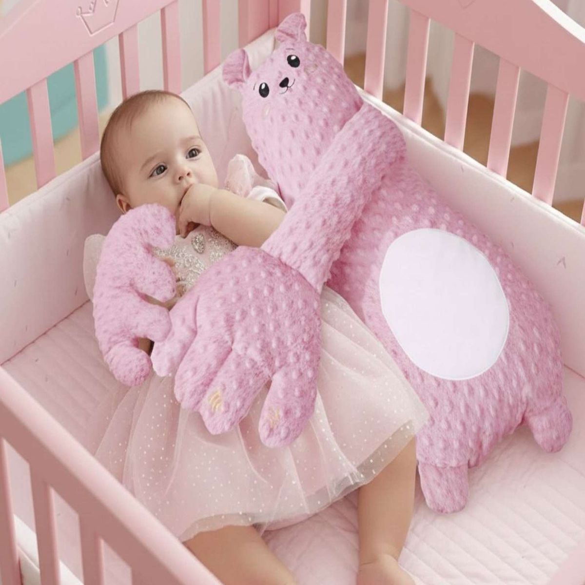 GENERICO - Peluche de Apego para bebés  Abrazo Mágico Control ROSA