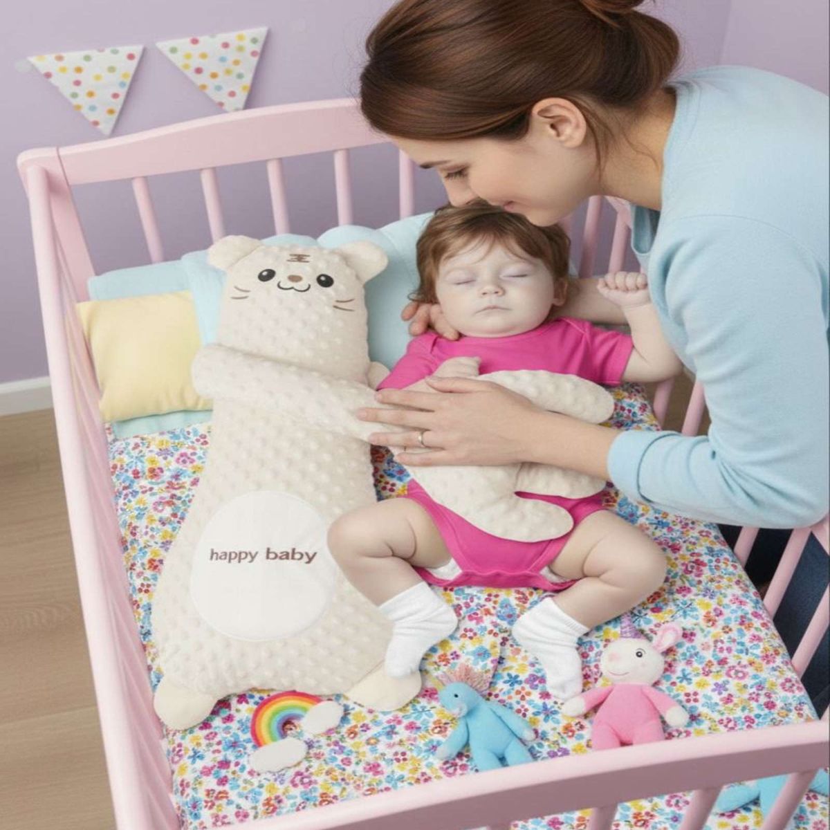 GENERICO - Peluche de Apego para bebés  Abrazo Mágico Control BEIGE