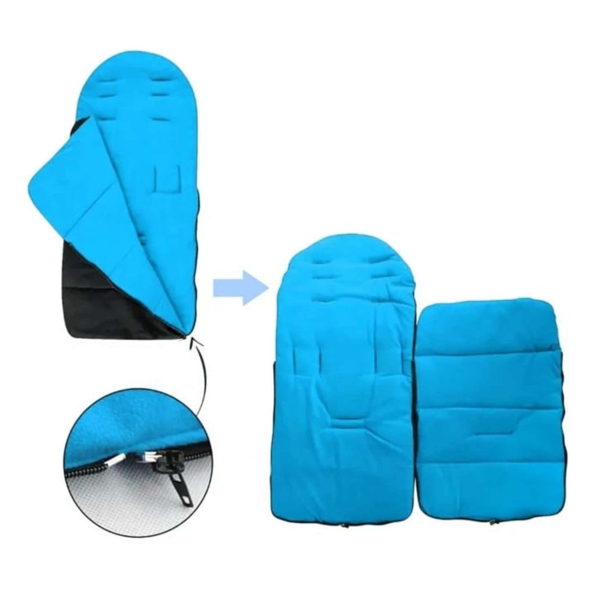 GENERICO - SACO DE DORMIR PARA BEBÉ CELESTE