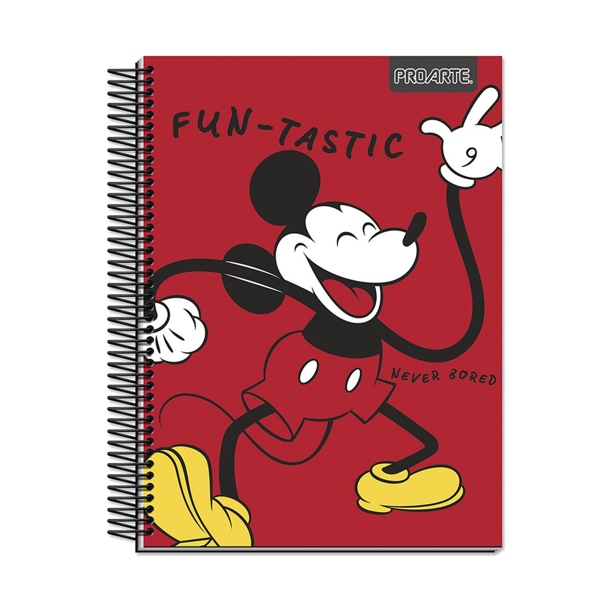 PROARTE - Cuaderno Mickey Tapa Dura 4ta 120hj 7mm Proarte