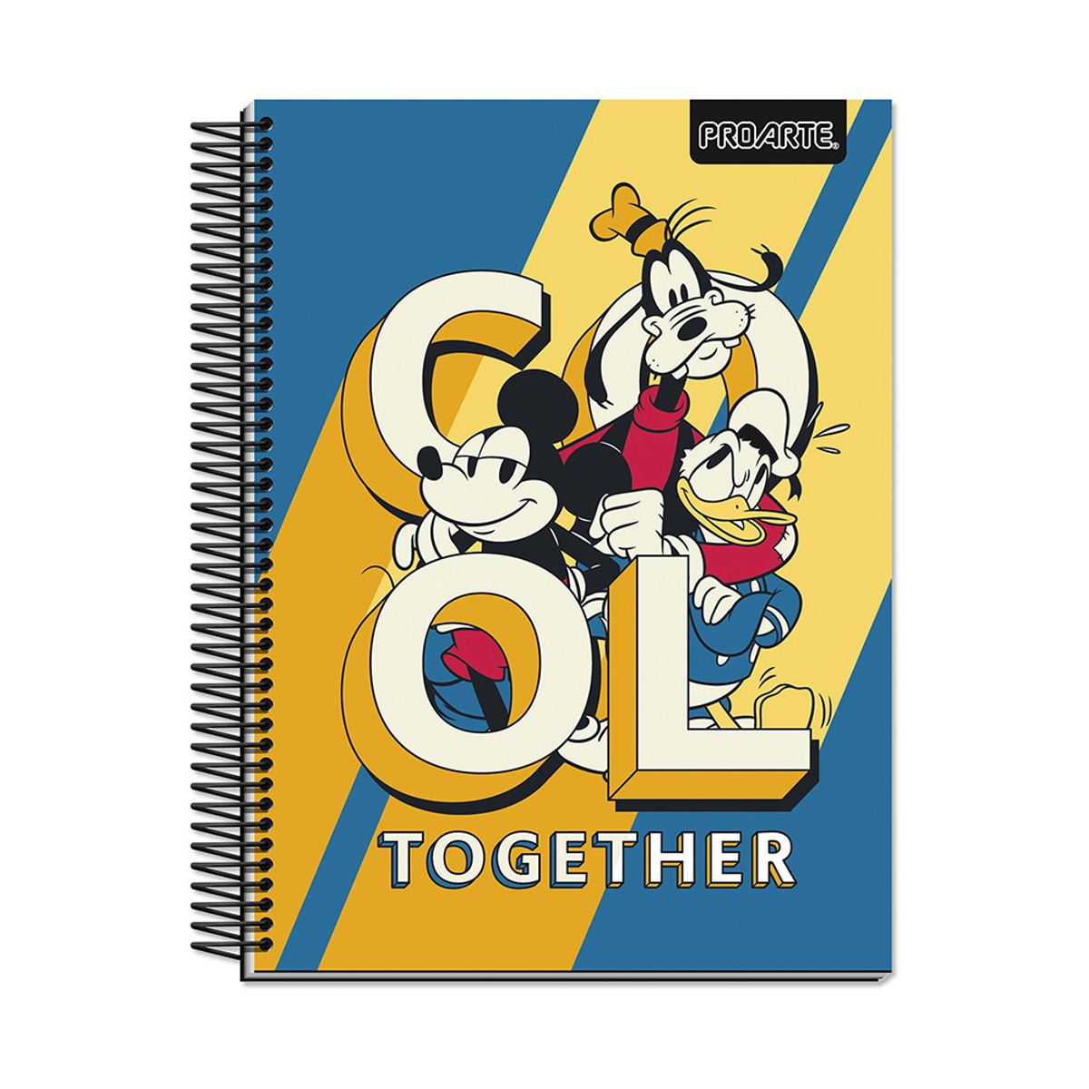 PROARTE - Cuaderno Mickey Tapa Dura 4ta 120hj 7mm Proarte