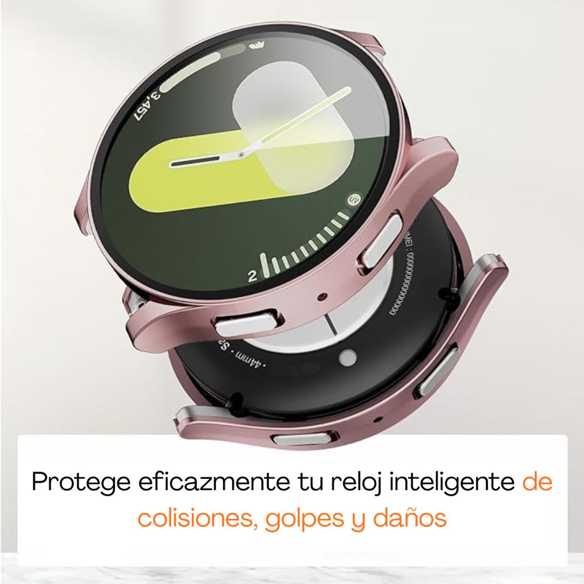 GENERICO - Protector Carcasa Para Samsung Watch 5 Watch 4 - 44mm Rosado