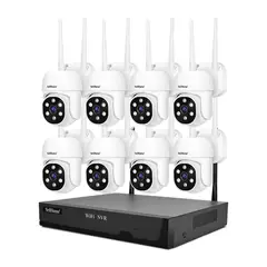 SRIHOME - Kit NVR 8 camaras IPC030 PTZ Wifi + NVR NVS001 8CH