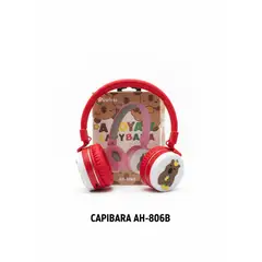GENERICO - Audífonos Bluetooth Infantiles Capibara AH-806B - Inalámbricos, Plegables y con Micrófono