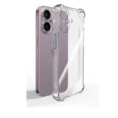 GENERICO - Carcasa Para iPhone 16 Plus Transparente Reforzada