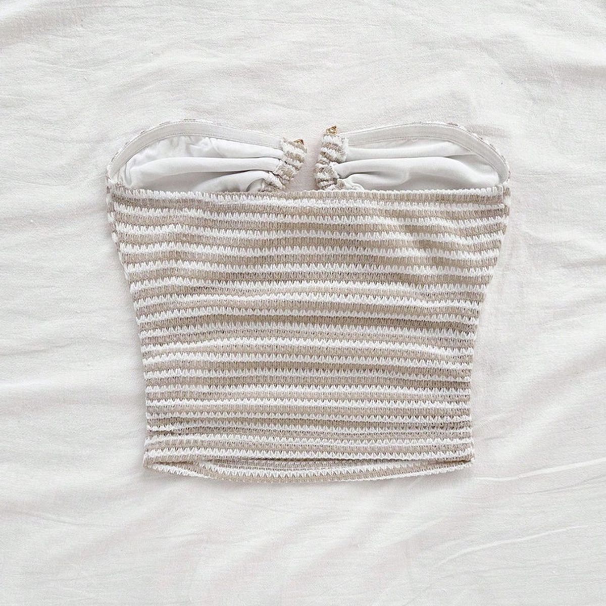 VARIOS - Top Strapless Sandy Stripe Ring Multicolor She Shines