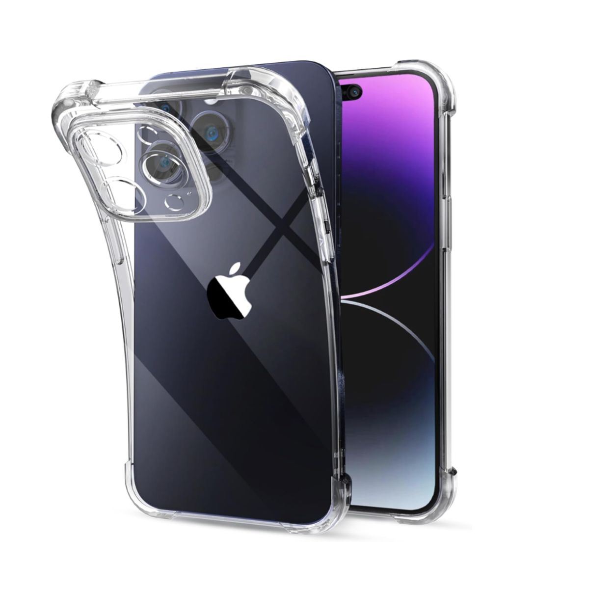 GENERICO - Carcasa Para iPhone 16 Pro Max Transparente Reforzada
