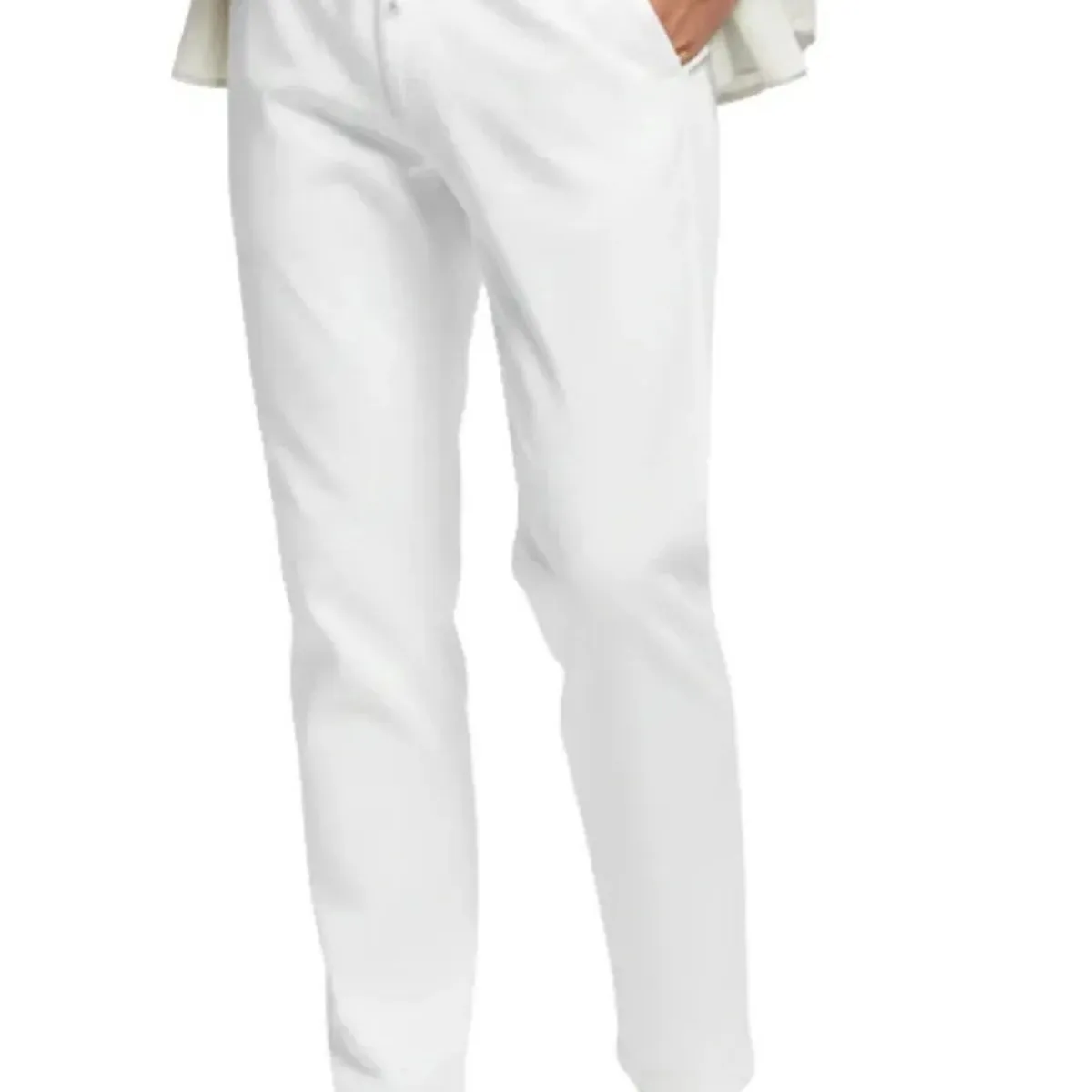 LOOK SHOP - Pantalón Lino Hombre, Corte Recto, Pretina Elásticada 7141