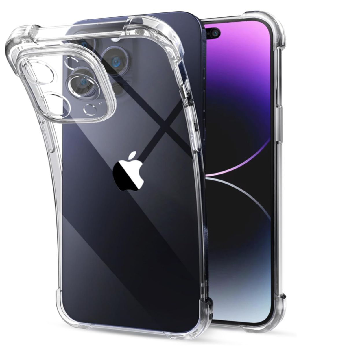 GENERICO - Carcasa Para iPhone 16 Pro Transparente Reforzada