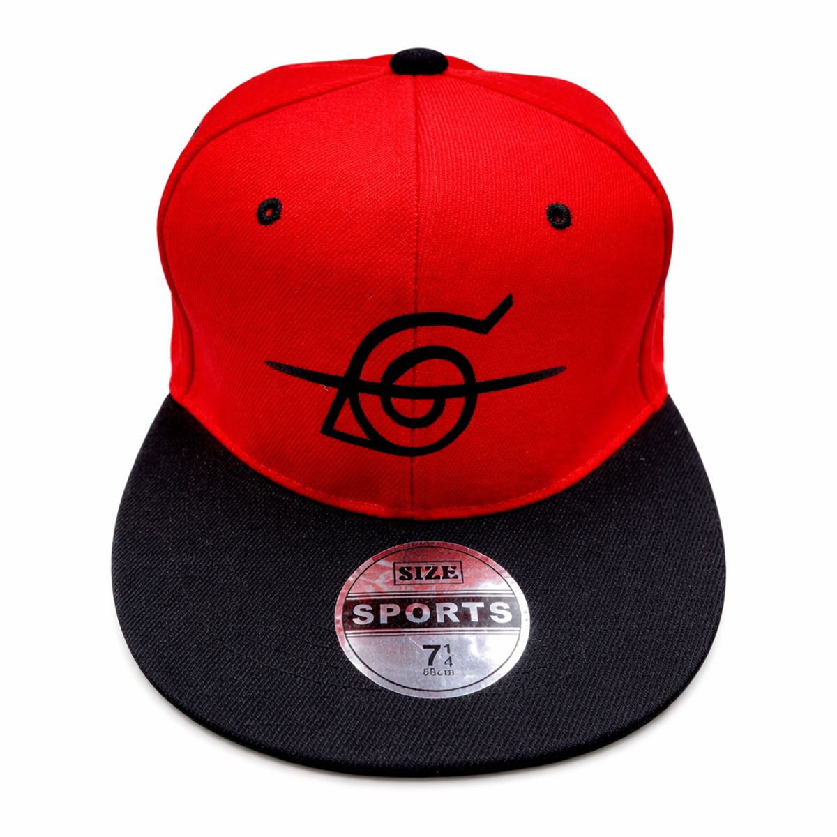 LA CASA DE LOS AROMAS - Gorra Snapback Roja Visera Negra Clan Uchiha