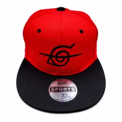 LA CASA DE LOS AROMAS - Gorra Snapback Roja Visera Negra Clan Uchiha