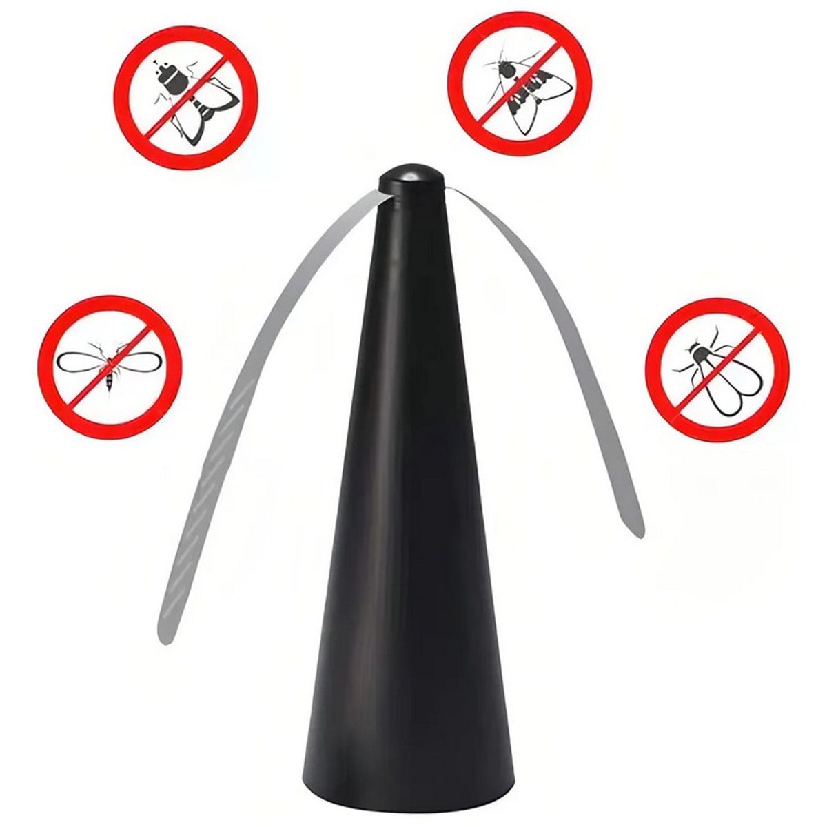 GENERICO - Abanico Ventilador Repelente De Moscas Portátil