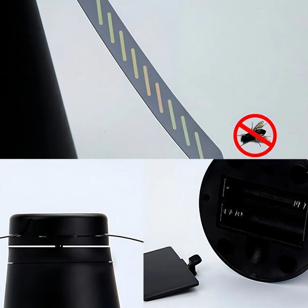 GENERICO - Abanico Ventilador Repelente De Moscas Portátil
