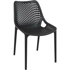 MOBOI - Silla o Sillon Rex Negra para Terraza o Comedor