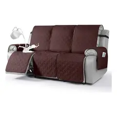 EVERSO - Fundas Cubre Sofá 3 Cuerpos Impermeables Protectora Mascotas Café