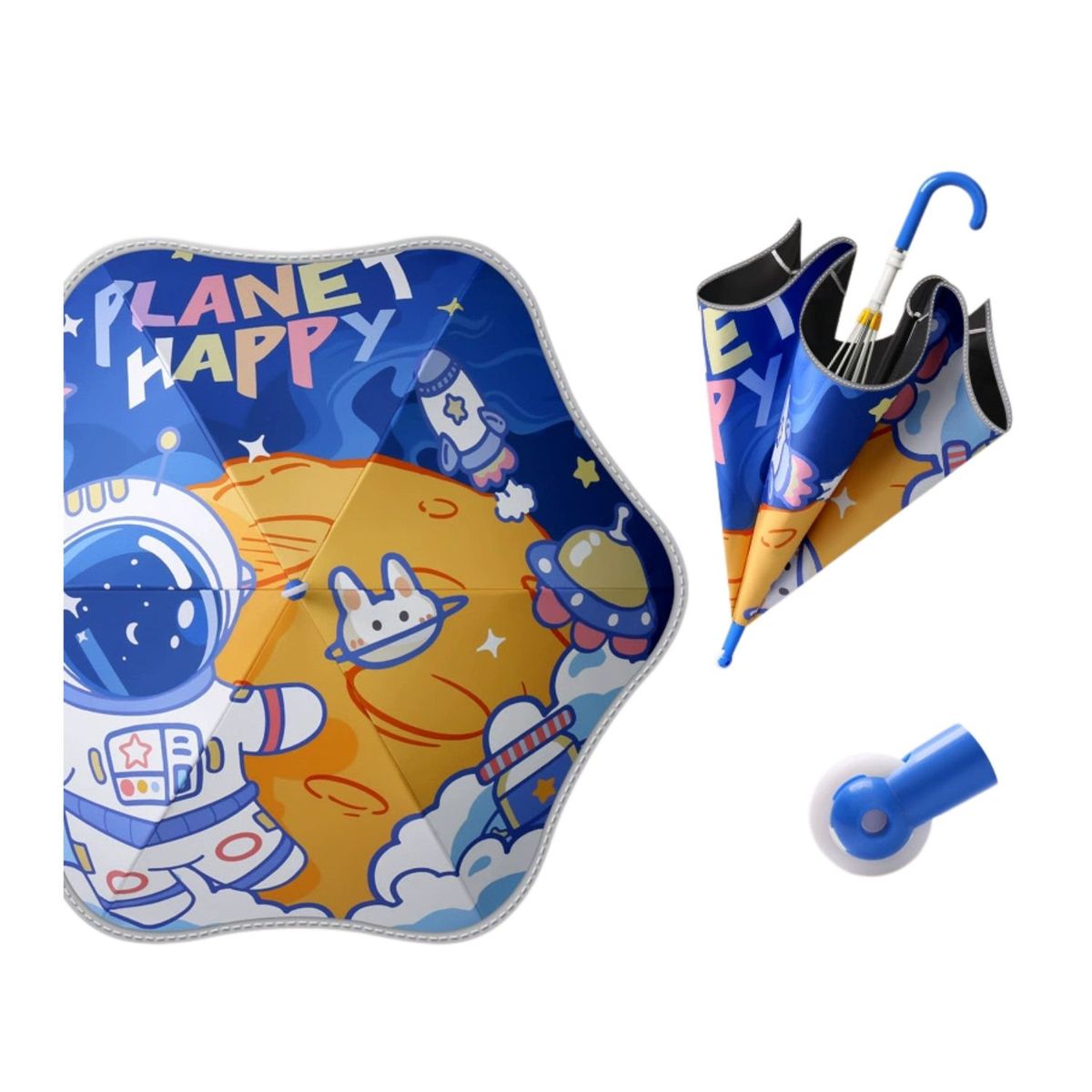 BABYLUNA - Paraguas Sombrilla Infantil para Lluvia y Sol Ultra Resistente