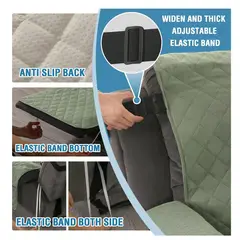 EVERSO - Fundas Cubre Sofá 3 Cuerpos Impermeables Protectora Mascotas VERDE