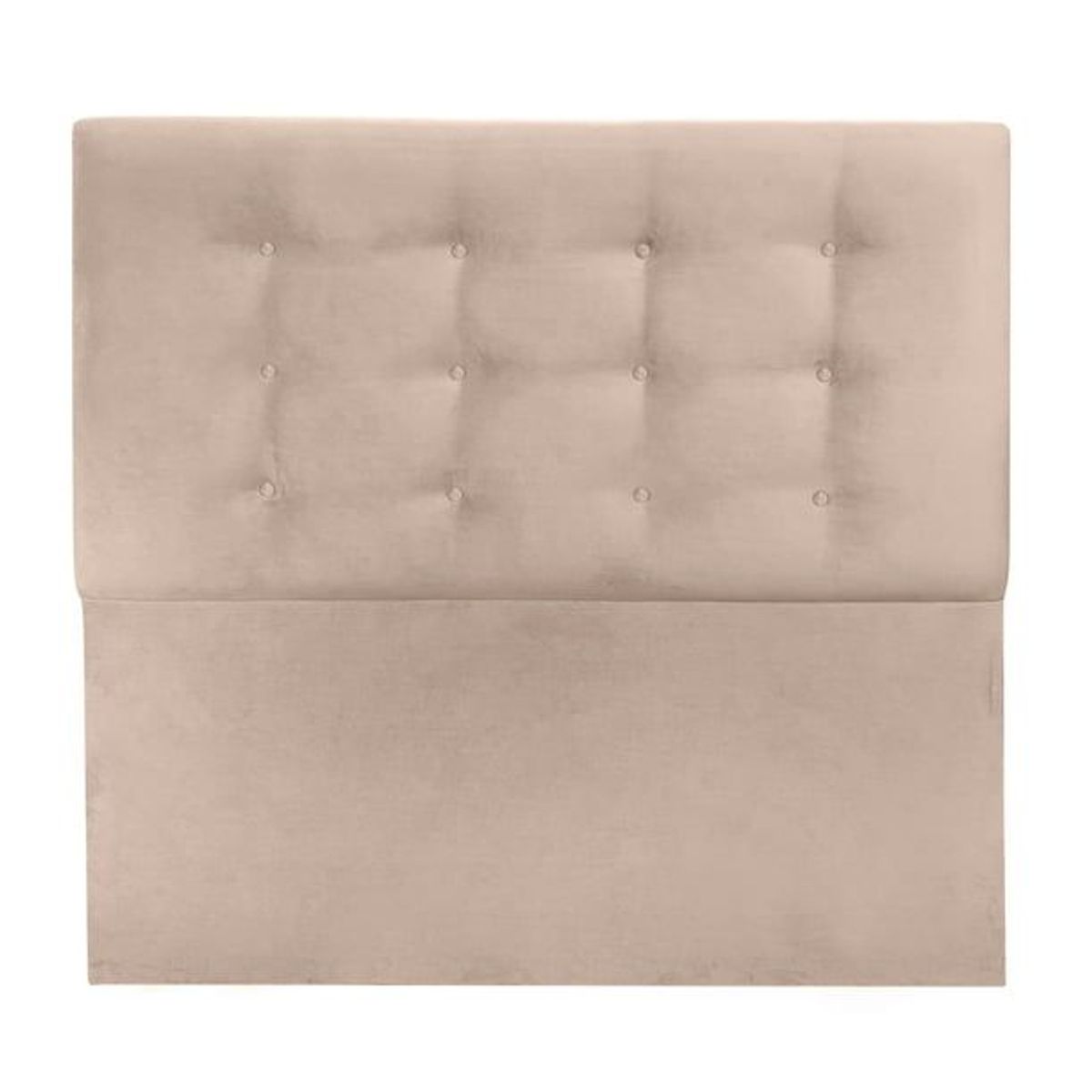 GENERICO - Respaldo Botone al piso Felpa Beige king