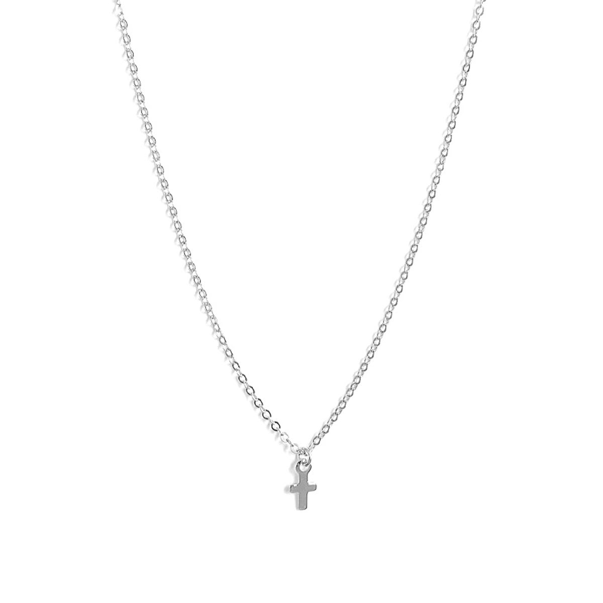 LUX JOYAS - Collar Plata 925 Cruz Lisa S