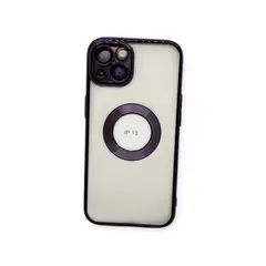 GENERICO - Funda elegante transparte generica iPhone 13 violeta