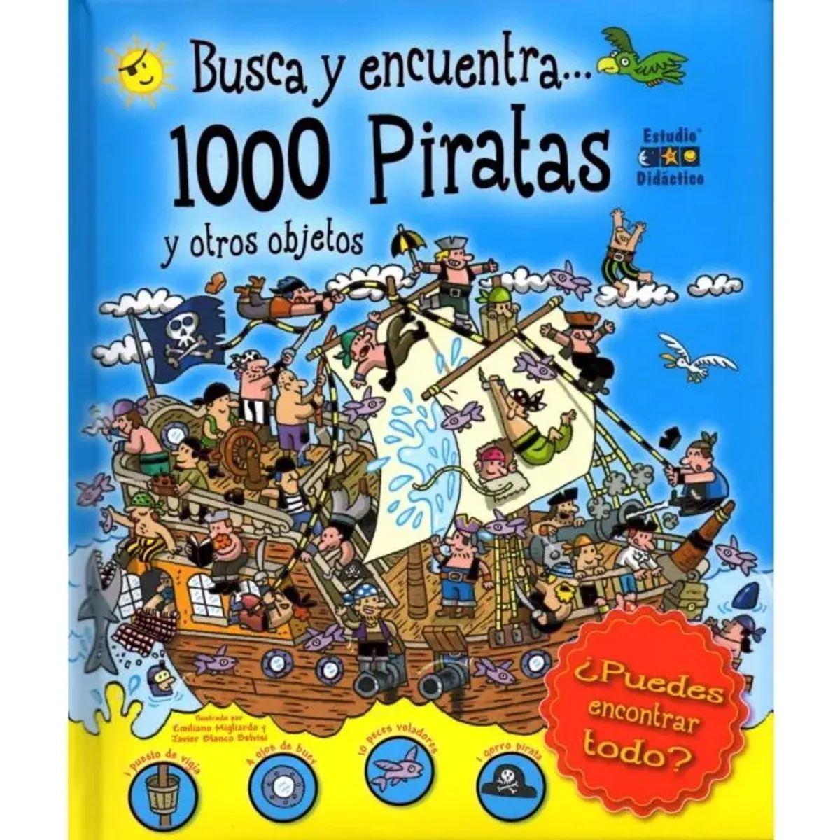 ANTARTICA LIBROS - 1000 Piratas Y Otros Objetos. Busca Y Encuentra