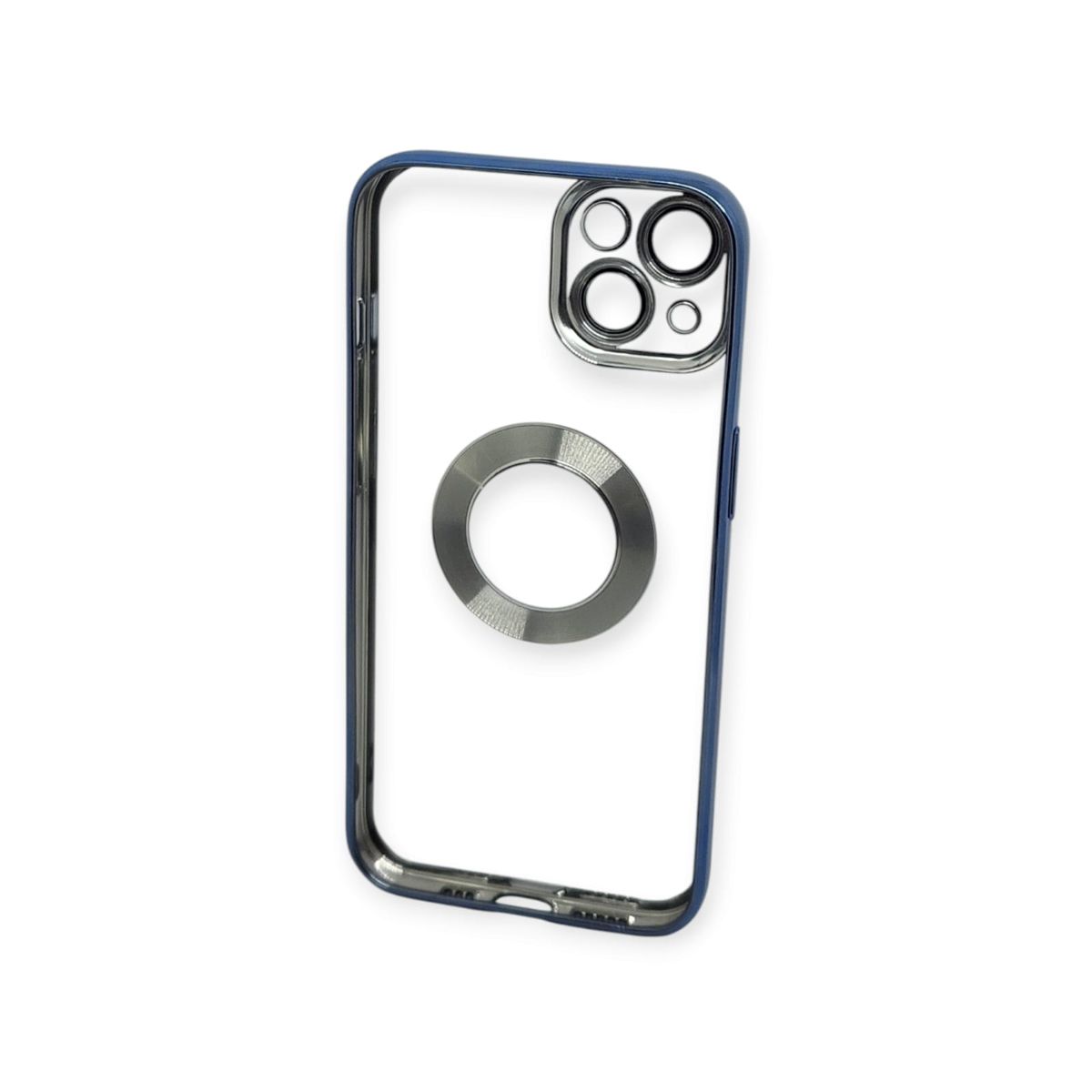 GENERICO - Funda elegante transparte generica iPhone 13 Celeste