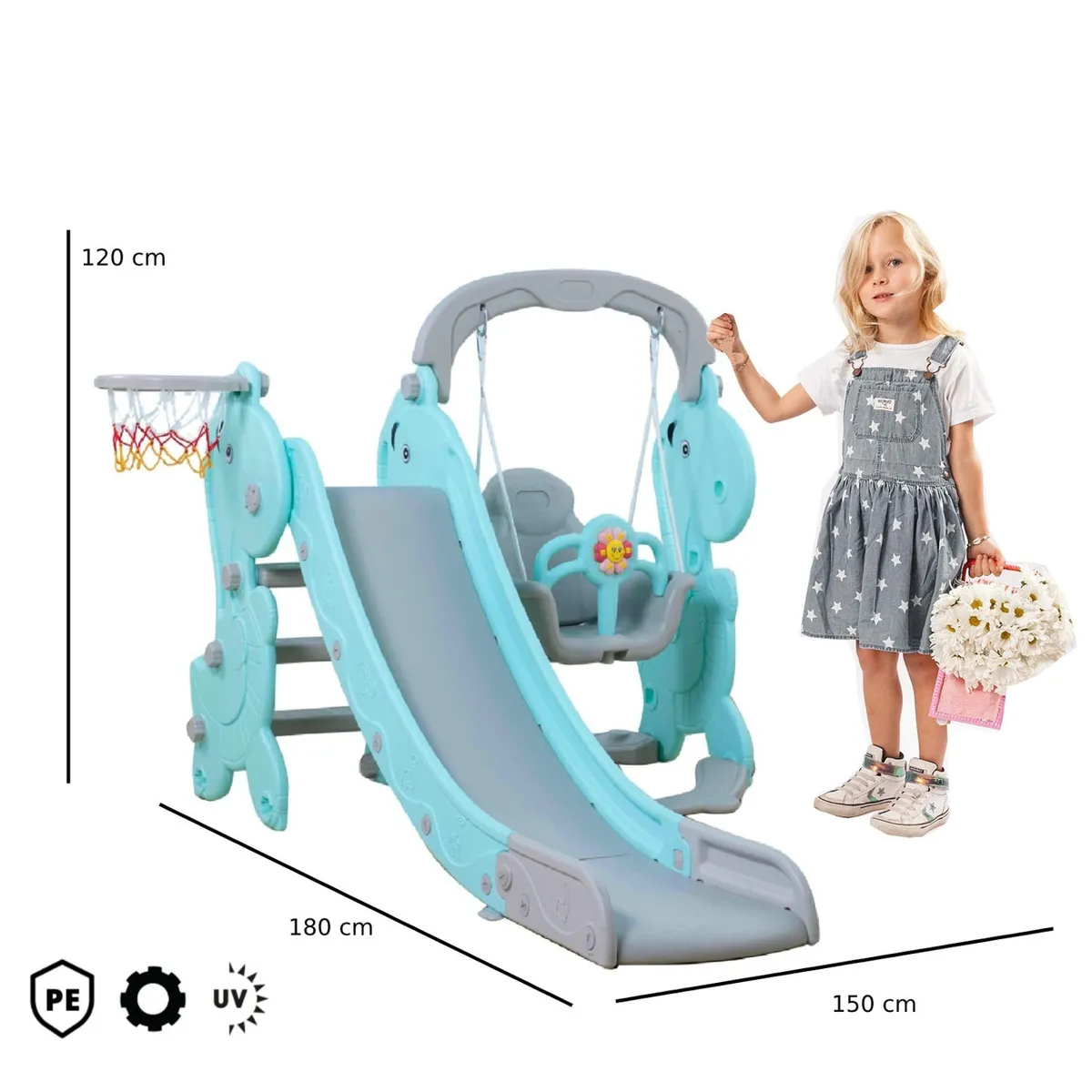 KIDSCOOL - Resbalin Happy Celeste 3 En 1 Kidscool