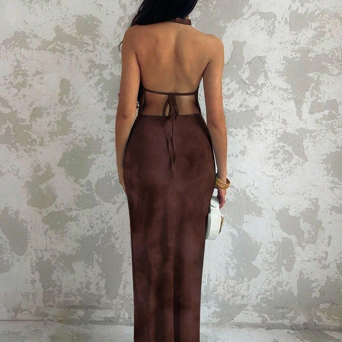 VARIOS - Vestido Cacao Medallion Café She Shines