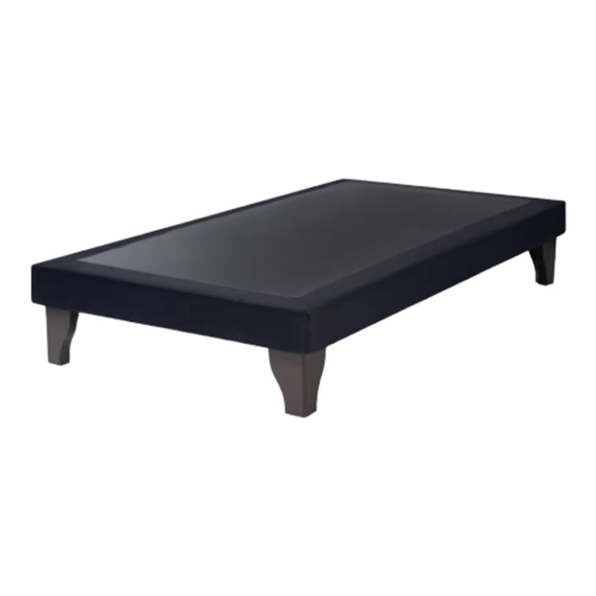 GENERICO - Base Europea para cama 1 Plaza 90x200cm FELPA NEGRO