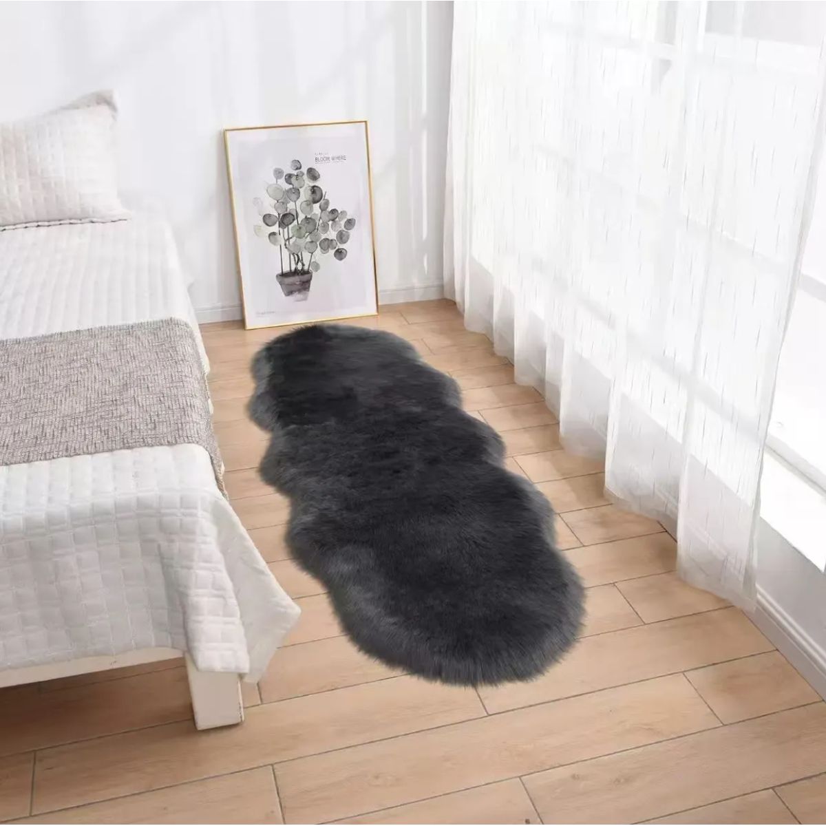 GENERICO - Alfombra Peludas De Felpa 180x60 Cm Decoración 1.8 M 60 Cm