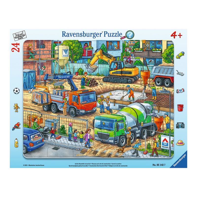 RAVENSBURGER - Puzzle Enmarcado En La construccion Ravensburger