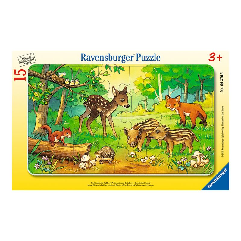 RAVENSBURGER - Caramba Puzzle Enmarcado Animalitos Del Bosque Ravensburger