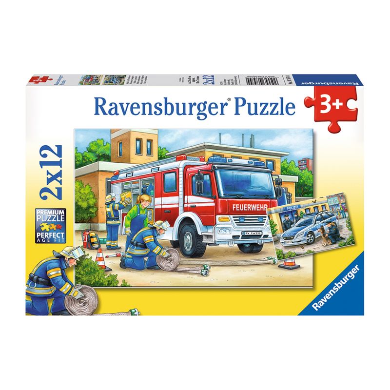 RAVENSBURGER - Caramba Puzzle Policia Y Bombero 2X12 Ravensburger