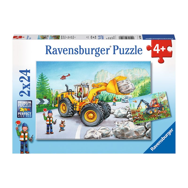 RAVENSBURGER - Ravensburger Puzzle Exacavadoras 2X24