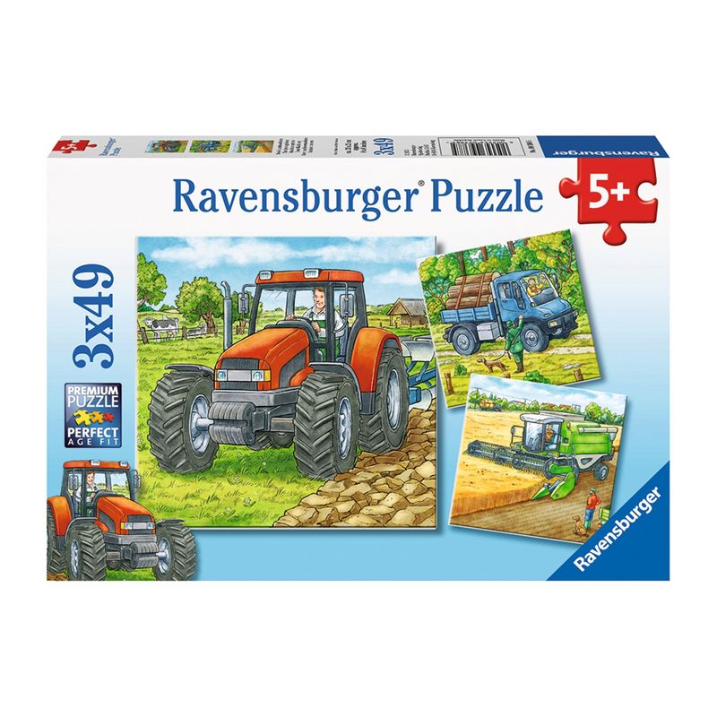 RAVENSBURGER - Puzzle Maquinas para El Campo 3X49 Ravensburger