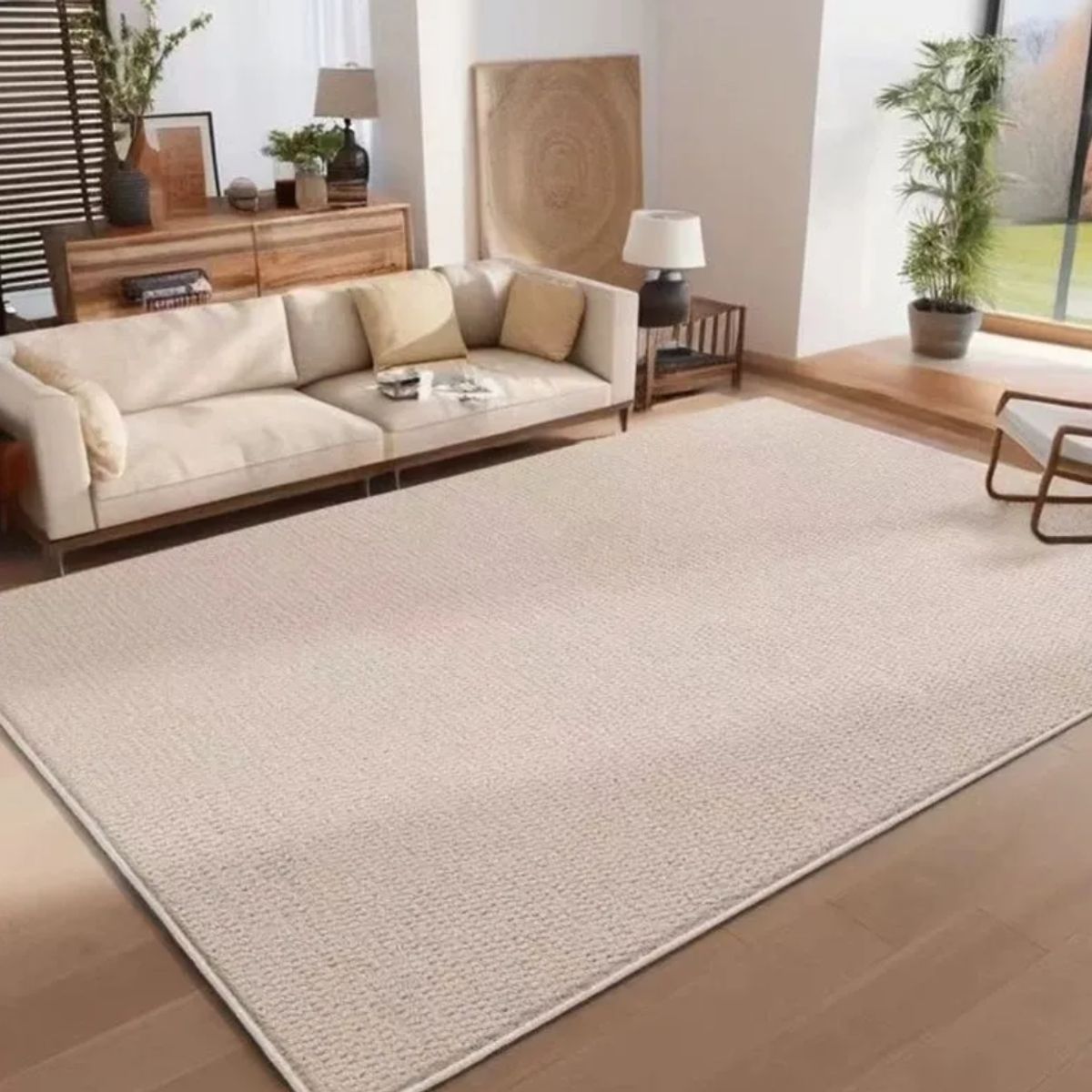 GENERICO - Alfombra Estilo Yute Tejida Para Living Resistente Mascotas 1.6 M X 2 M