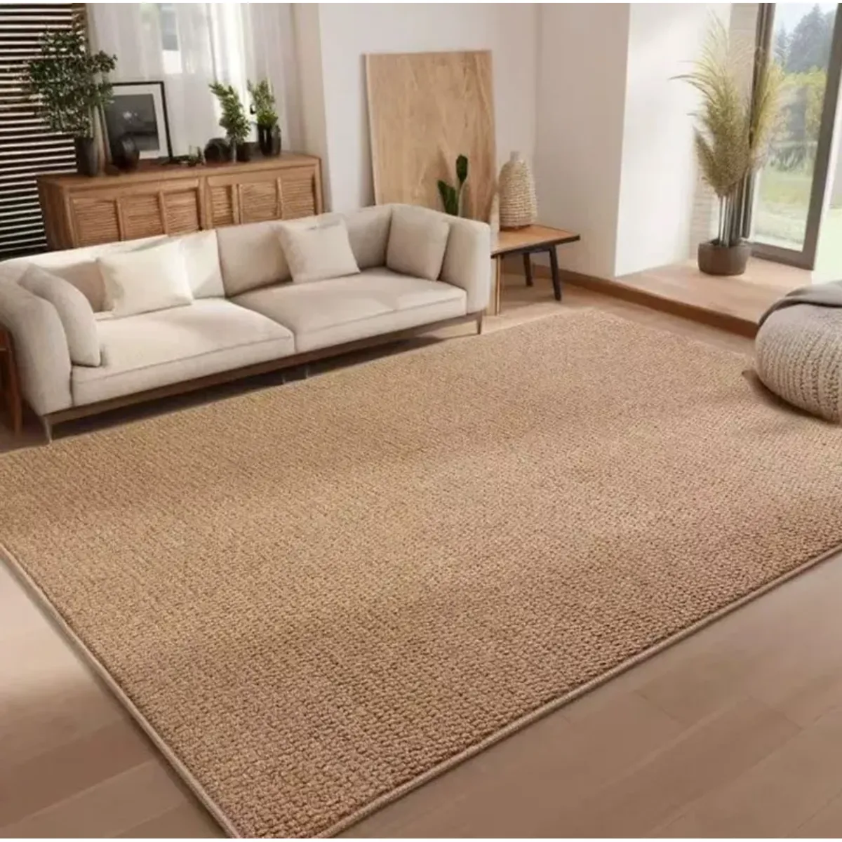 GENERICO - Alfombra Estilo Yute Tejida Para Living Resistente Mascotas 1.6 M X 2 M