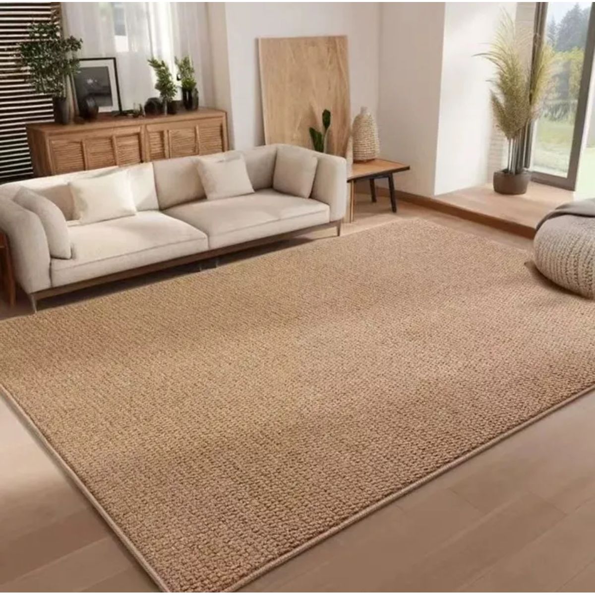 GENERICO - Alfombra Estilo Yute Tejida Para Living Resistente Mascotas 2 M X 2.4 M