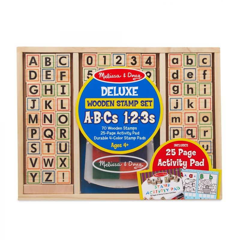 MELISSA & DOUG - Stamps Madera - Abc 123 Melissa & Doug
