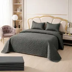 GENERICO - Cubrecama + Juego De Sabanas King Verano + Fundas Almohada - Multicolor - King