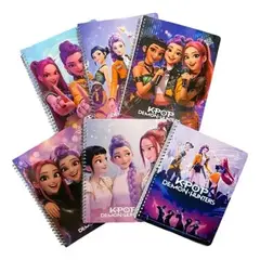 GENERICO - Pack 10 Cuadernos Universitario Las Guerreras K-pop 7mm 100h