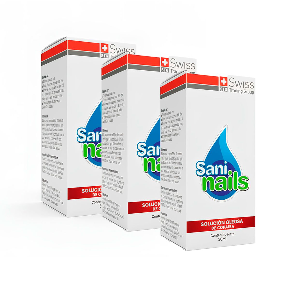 SANI NAILS - Ayuda a combatir los hongos de las uñas Pack 3x30 ml