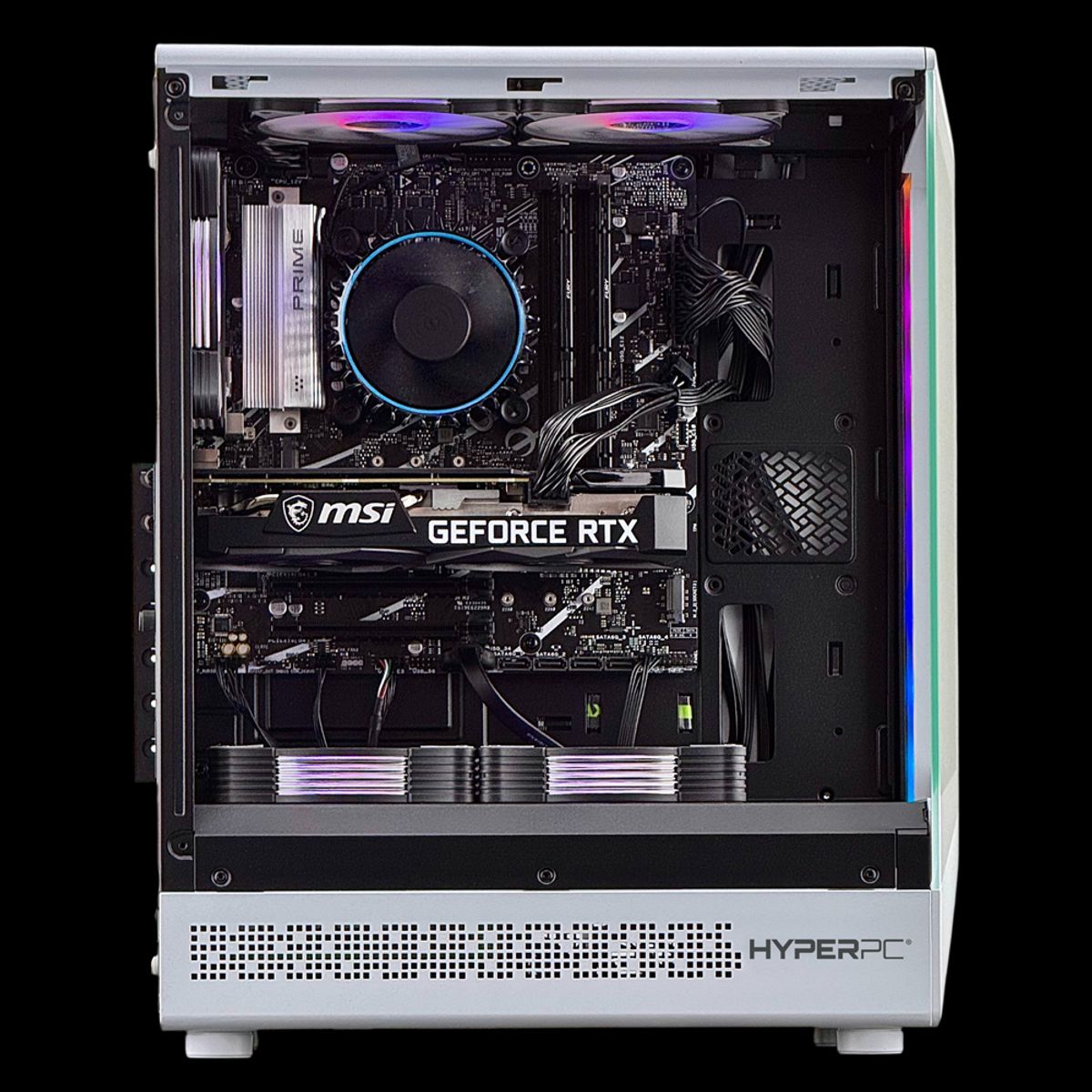 HYPERPC - PC GAMER Blanco INTEL CORE i3 14100 16Gb 1Tb RX 7600