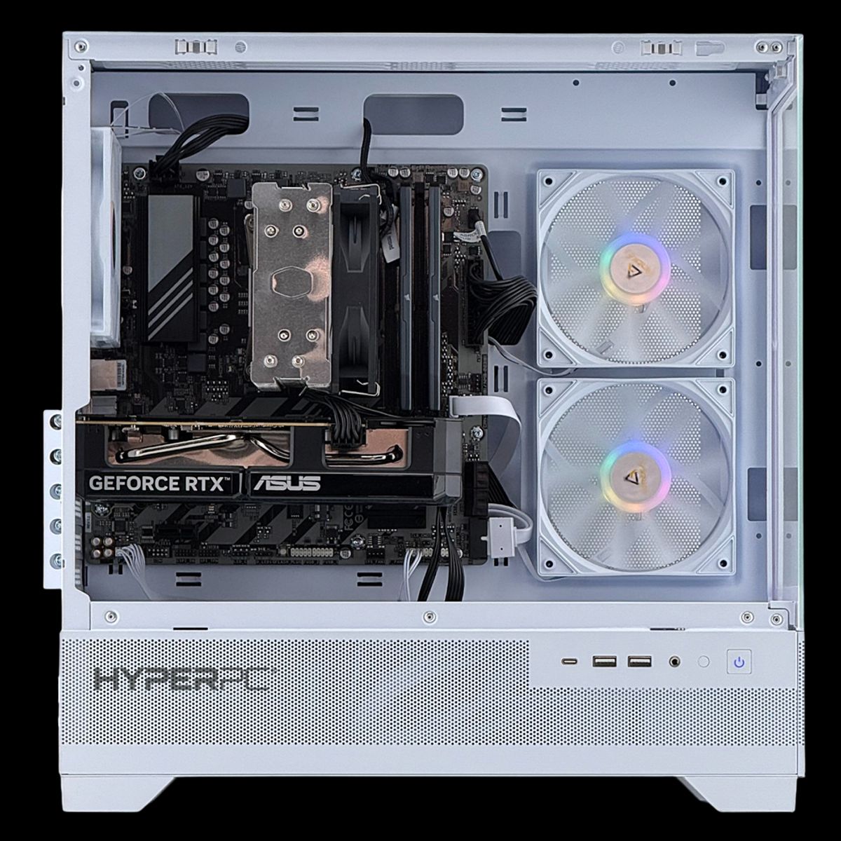 HYPERPC - PC GAMER Blanco INTEL CORE i7 12700 16Gb DDR5 1Tb RX 7600
