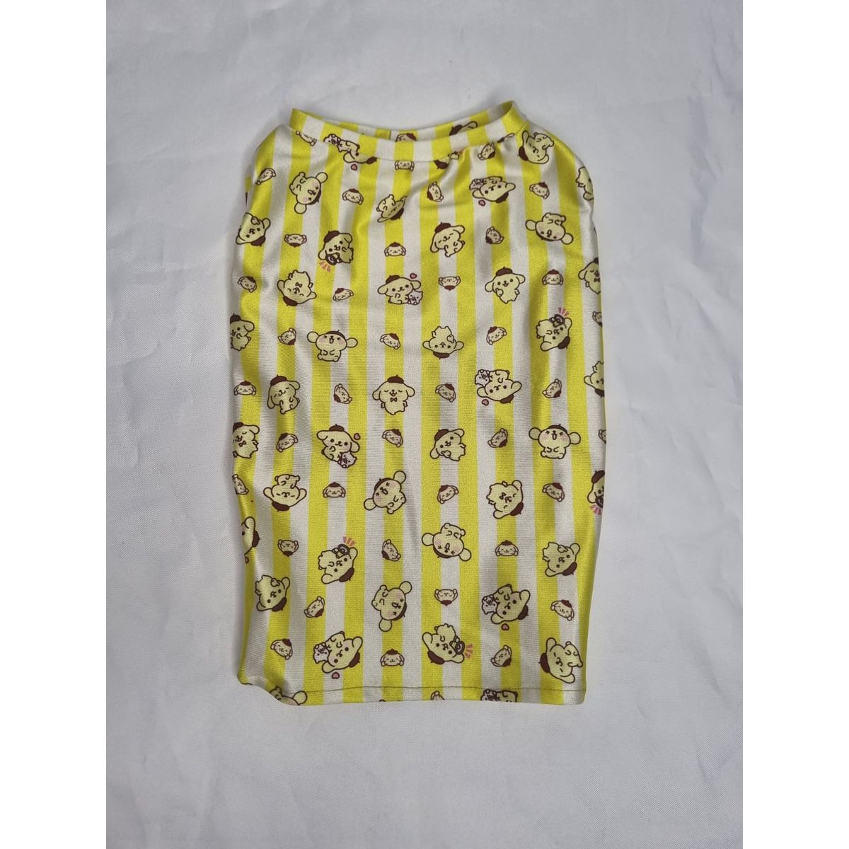 EL MUNDO DE EMMA - Polera mascota animada líneas amarillas talla XL