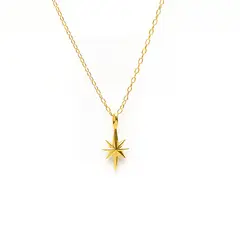 LUX JOYAS - Collar Plata 925 Estrella Madi